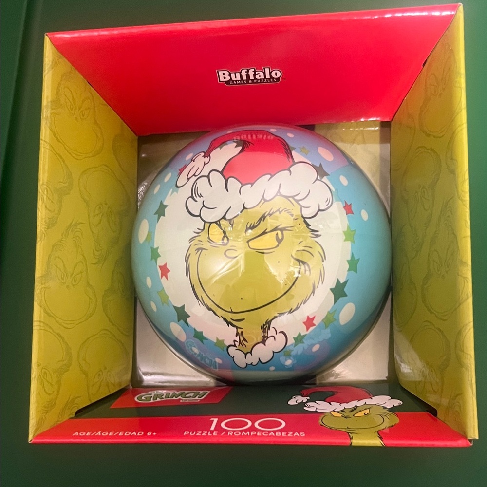 Buffalo David Bitton Grinch Holiday Puzzle Ball